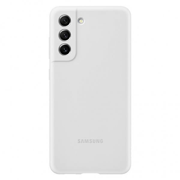Samsung Original Galaxy S21 FE Skal Silicone Cover Vit