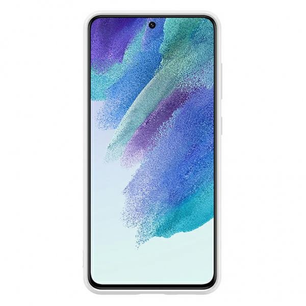 Samsung Original Galaxy S21 FE Skal Silicone Cover Vit