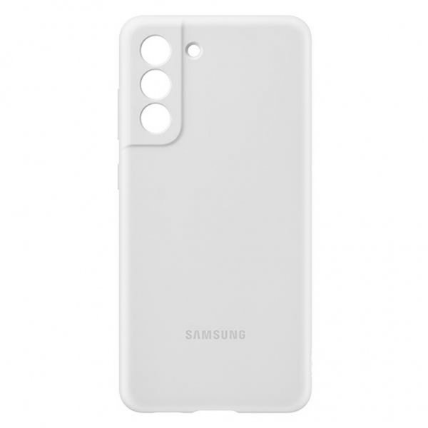 Samsung Original Galaxy S21 FE Skal Silicone Cover Vit