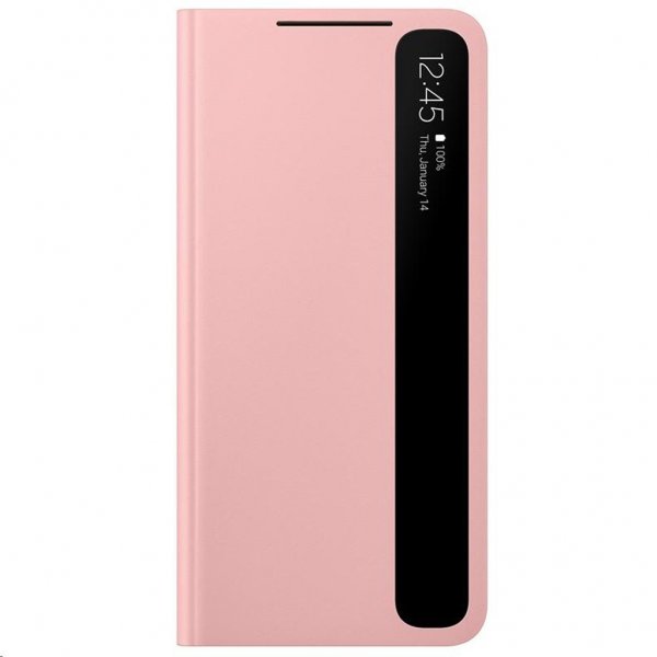 Samsung Original Galaxy S21 Plus Fodral Smart Clear View Cover Rosa
