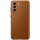 Samsung Original Galaxy S21 Skal Leather Cover Brun