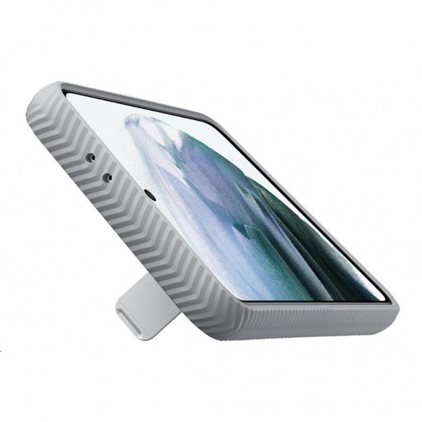 Samsung Original Galaxy S21 Skal Protective Standing Cover Ljusgrå