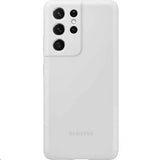 Samsung Original Galaxy S21 Ultra Skal Silicone Cover Ljusgrå