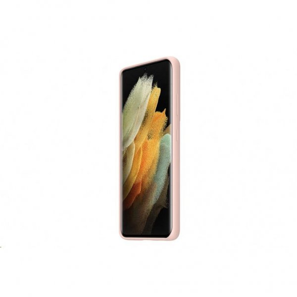 Samsung Original Galaxy S21 Ultra Skal Silicone Cover Rosa