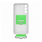 Samsung Original Galaxy S22 Plus Skal Silicone Cover with Strap Vit