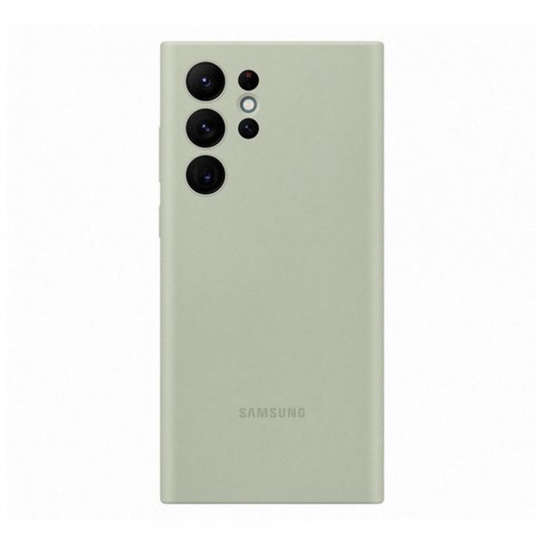 Samsung Original Galaxy S22 Ultra Skal Silicone Cover Olive Green