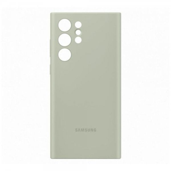 Samsung Original Galaxy S22 Ultra Skal Silicone Cover Olive Green
