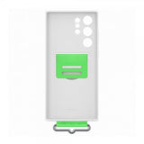 Samsung Original Galaxy S22 Ultra Skal Silicone Cover with Strap Vit