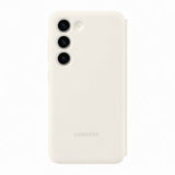 Samsung Original Galaxy S23 Plus Fodral Smart View Wallet Case Cream