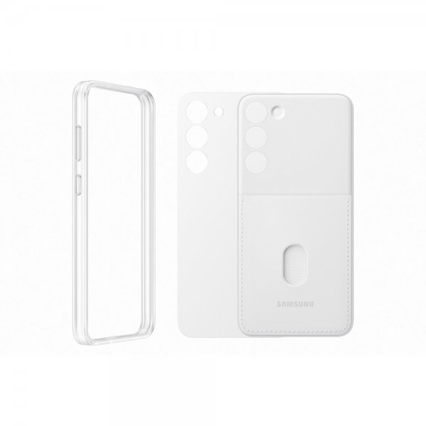 Samsung Original Galaxy S23 Plus Skal Frame Case Vit