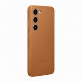 Samsung Original Galaxy S23 Skal Leather Cover Camel