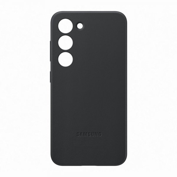 Samsung Original Galaxy S23 Skal Leather Case Svart