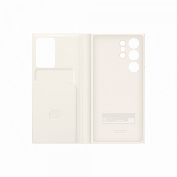Samsung Original Galaxy S23 Ultra Fodral Smart View Wallet Case Cream