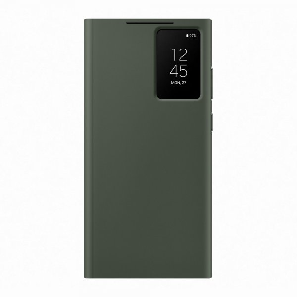 Samsung Original Galaxy S23 Ultra Fodral Smart View Wallet Case Khaki