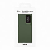 Samsung Original Galaxy S23 Ultra Fodral Smart View Wallet Case Khaki