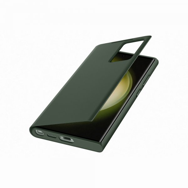 Samsung Original Galaxy S23 Ultra Fodral Smart View Wallet Case Khaki
