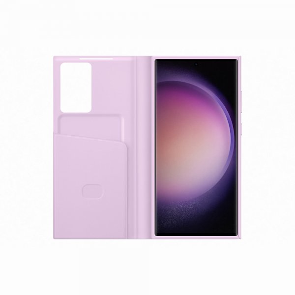 Samsung Original Galaxy S23 Ultra Fodral Smart View Wallet Case Lavender