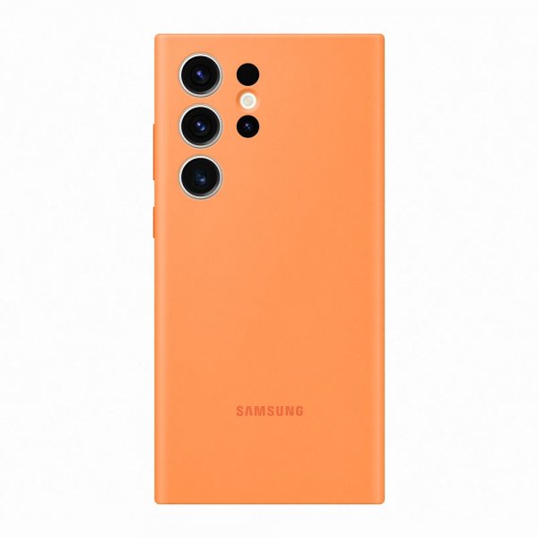 Samsung Original Galaxy S23 Ultra Skal Silicone Cover Orange