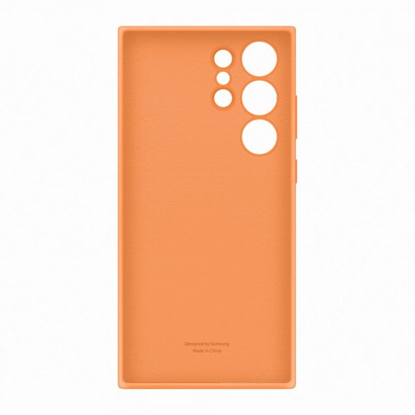 Samsung Original Galaxy S23 Ultra Skal Silicone Cover Orange