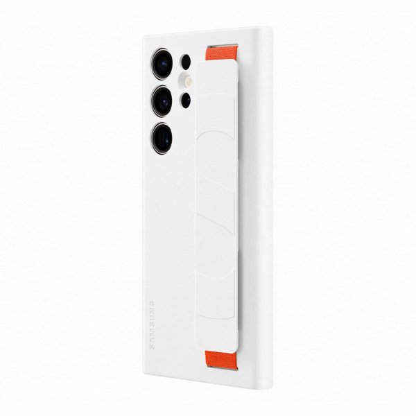 Samsung Original Galaxy S23 Ultra Skal Silicone Grip Case Vit