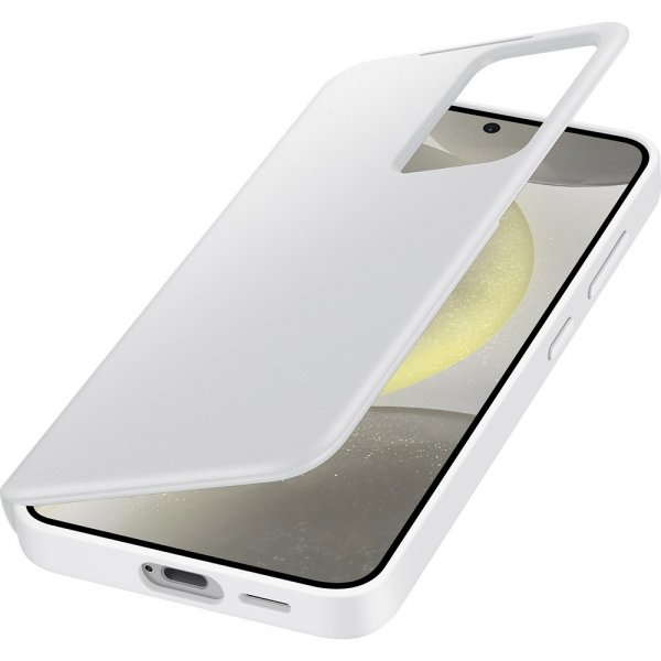 Samsung Original Galaxy S24 Fodral Smart View Wallet Case Vit