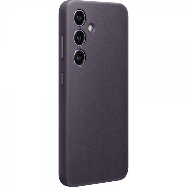 Samsung Galaxy S24 Plus Skal Vegan Leather Case Dark Violet