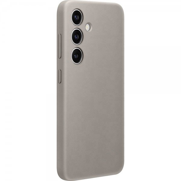 Samsung Original Galaxy S24 Plus Skal Vegan Leather Case Taupe