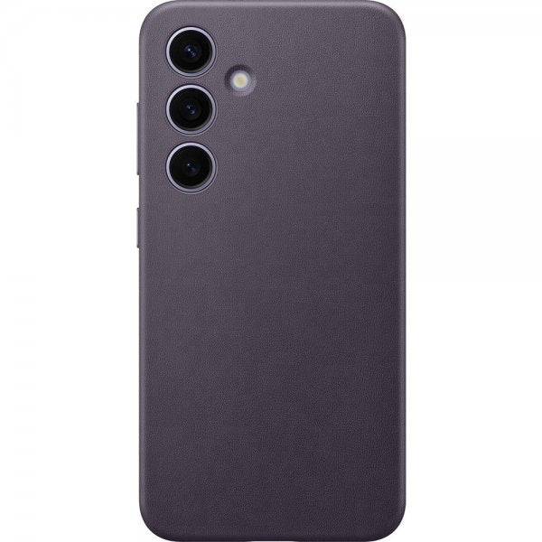 Samsung Galaxy S24 Skal Vegan Leather Case Dark Violet