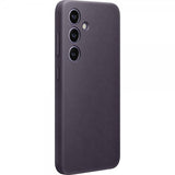 Samsung Galaxy S24 Skal Vegan Leather Case Dark Violet
