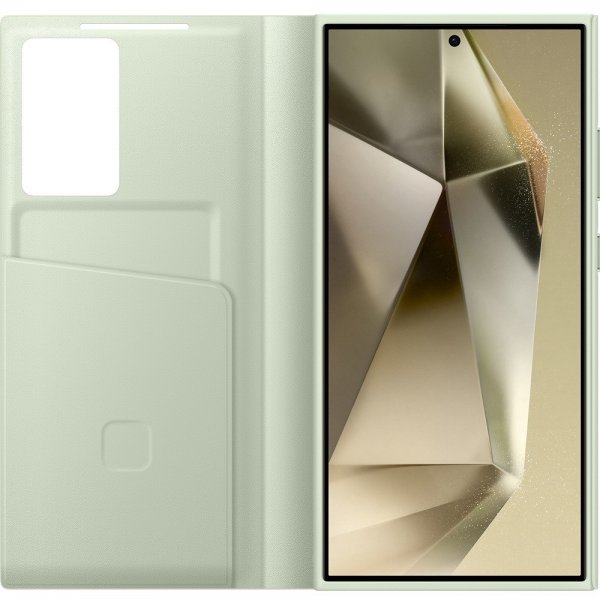 Samsung Original Galaxy S24 Ultra Fodral Smart View Wallet Case Light Green