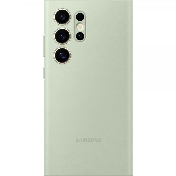 Samsung Original Galaxy S24 Ultra Fodral Smart View Wallet Case Light Green