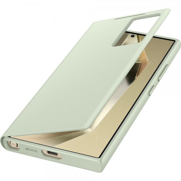 Samsung Original Galaxy S24 Ultra Fodral Smart View Wallet Case Light Green