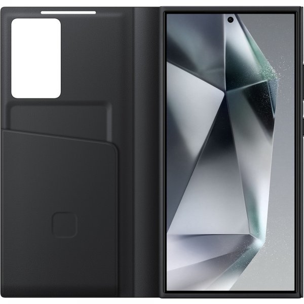 Samsung Original Galaxy S24 Ultra Fodral Smart View Wallet Case Svart