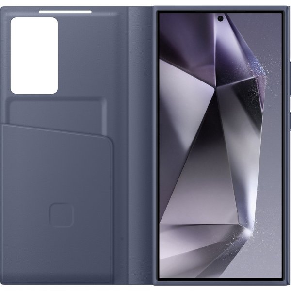 Samsung Original Galaxy S24 Ultra Fodral Smart View Wallet Case Violet