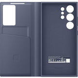 Samsung Original Galaxy S24 Ultra Fodral Smart View Wallet Case Violet
