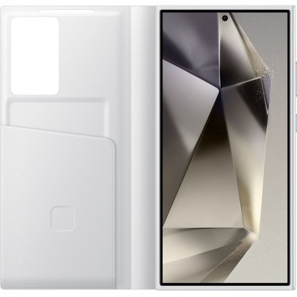 Samsung Original Galaxy S24 Ultra Fodral Smart View Wallet Case Vit