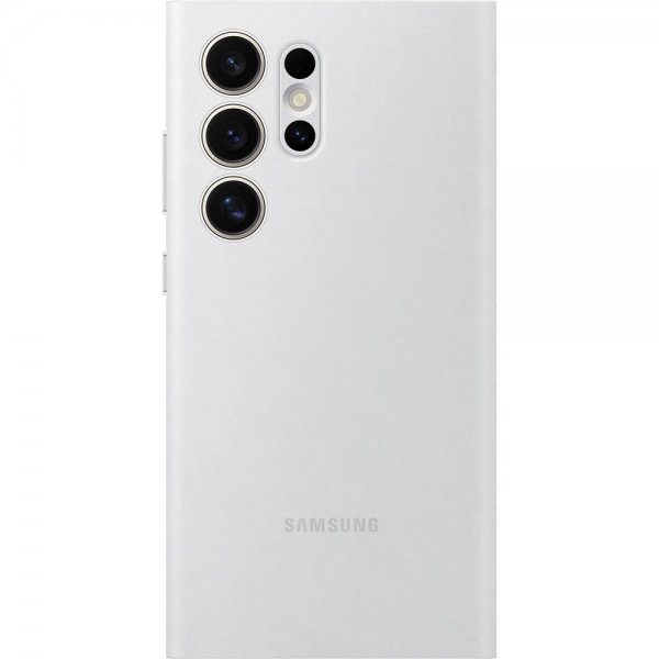 Samsung Original Galaxy S24 Ultra Fodral Smart View Wallet Case Vit