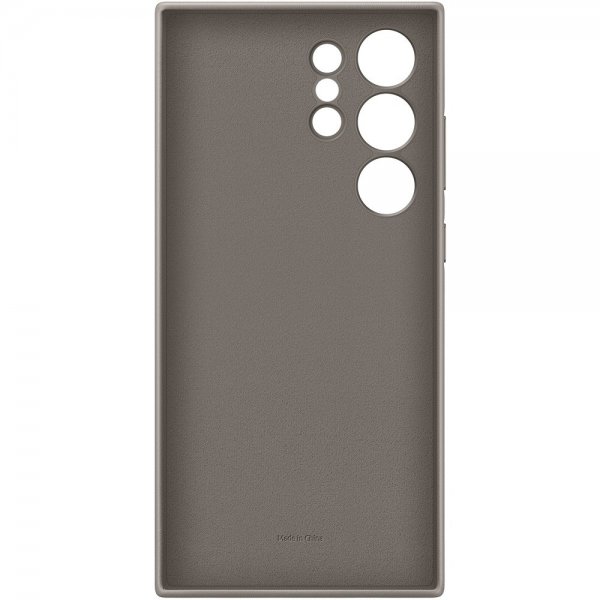 Samsung Original Galaxy S24 Ultra Skal Vegan Leather Case Taupe