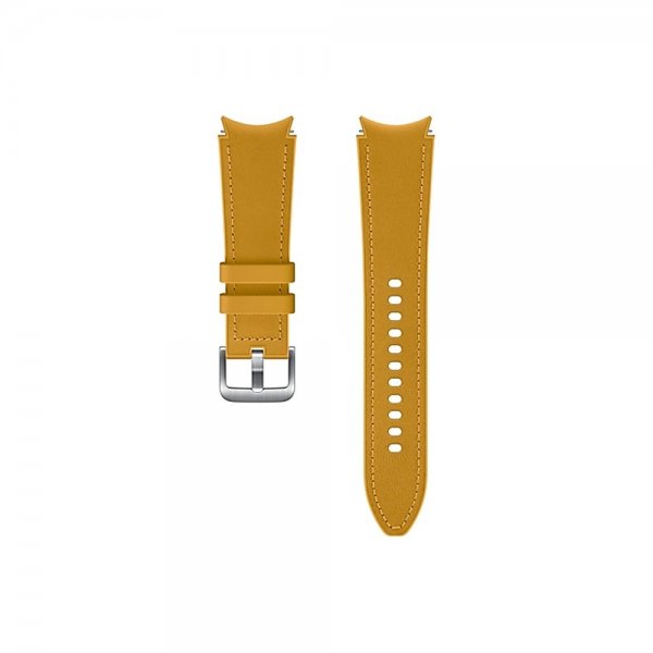 Samsung Original Galaxy Watch 20mm Armband Hybrid Leather Strap (M/L) Mustard