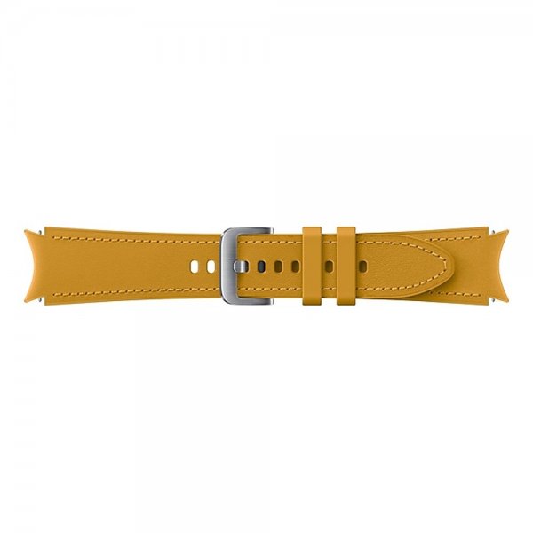 Samsung Original Galaxy Watch 20mm Armband Hybrid Leather Strap (M/L) Mustard