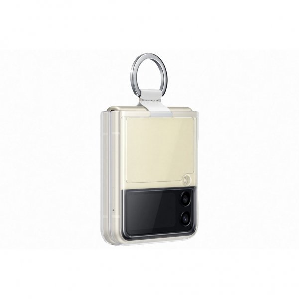 Samsung Original Galaxy Z Flip 3 Skal Clear Cover with Ring Transparent