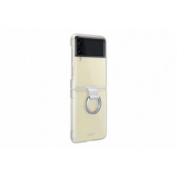 Samsung Original Galaxy Z Flip 3 Skal Clear Cover with Ring Transparent