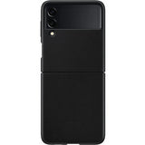 Samsung Original Galaxy Z Flip 3 Skal Leather Cover Svart