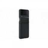 Samsung Original Galaxy Z Flip 4 Skal Flap Leather Cover Svart