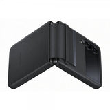Samsung Original Galaxy Z Flip 4 Skal Flap Leather Cover Svart