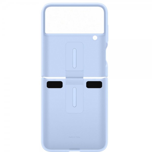 Samsung Original Galaxy Z Flip 4 Skal Silicone Cover with Ring Arctic Blue
