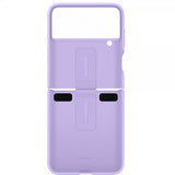 Samsung Original Galaxy Z Flip 4 Skal Silicone Cover with Ring Bora Purple