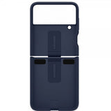 Samsung Original Galaxy Z Flip 4 Skal Silicone Cover with Ring Navy