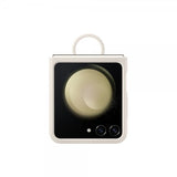 Samsung Original Galaxy Z Flip 5 Skal Silicone Case with Ring Cream