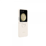 Samsung Original Galaxy Z Flip 5 Skal Silicone Case with Ring Cream